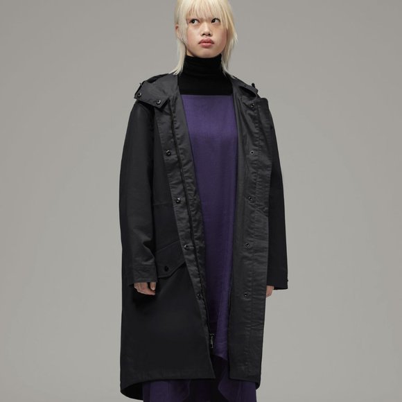 Ladies' Oversized Parka Black (LFJ-018) - Picture 1 of 5